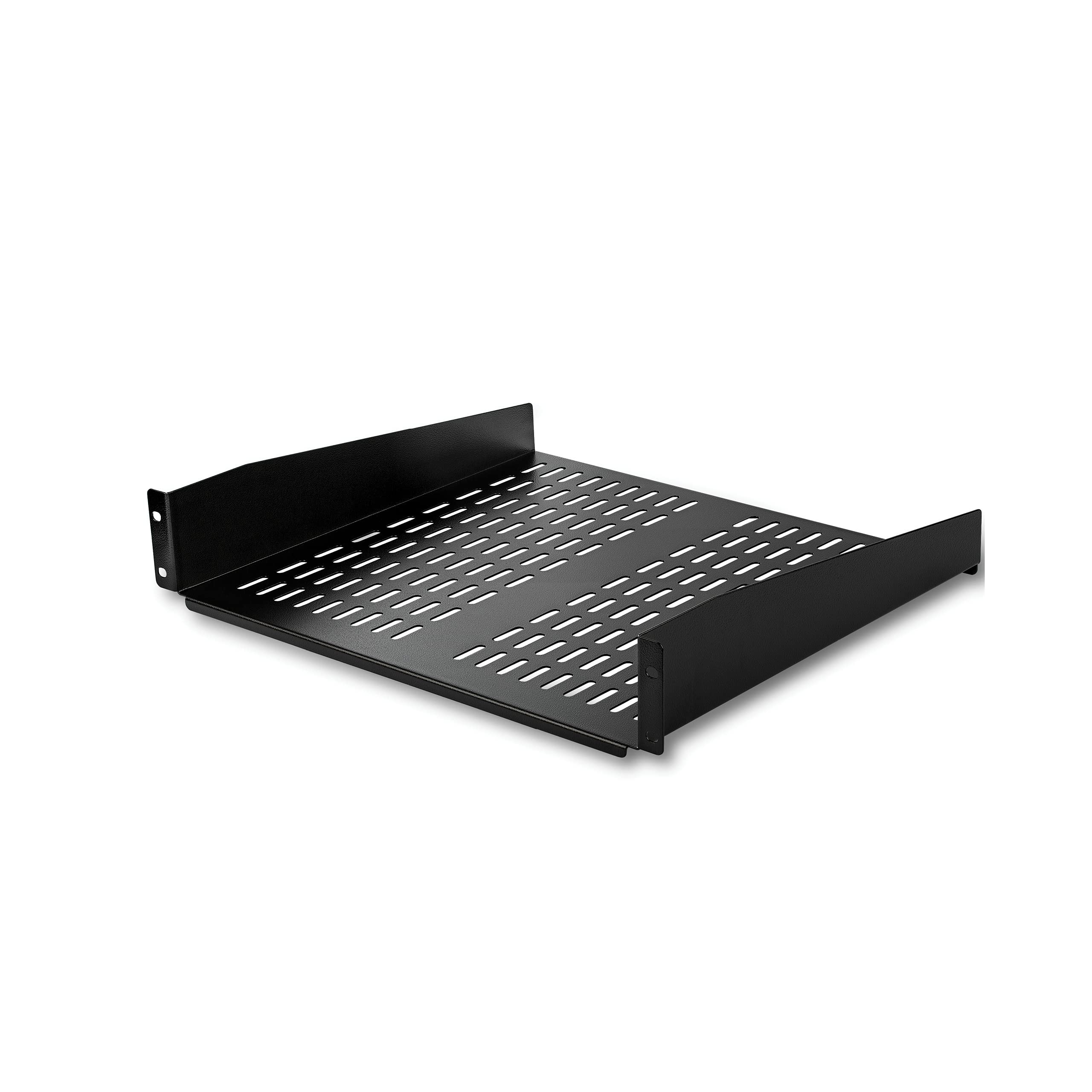 StarTech.com 2U Server Rack Shelf - Universal Vented Rack Mount Cantilever Tray for 19" Network Equipment Rack & Cabinet