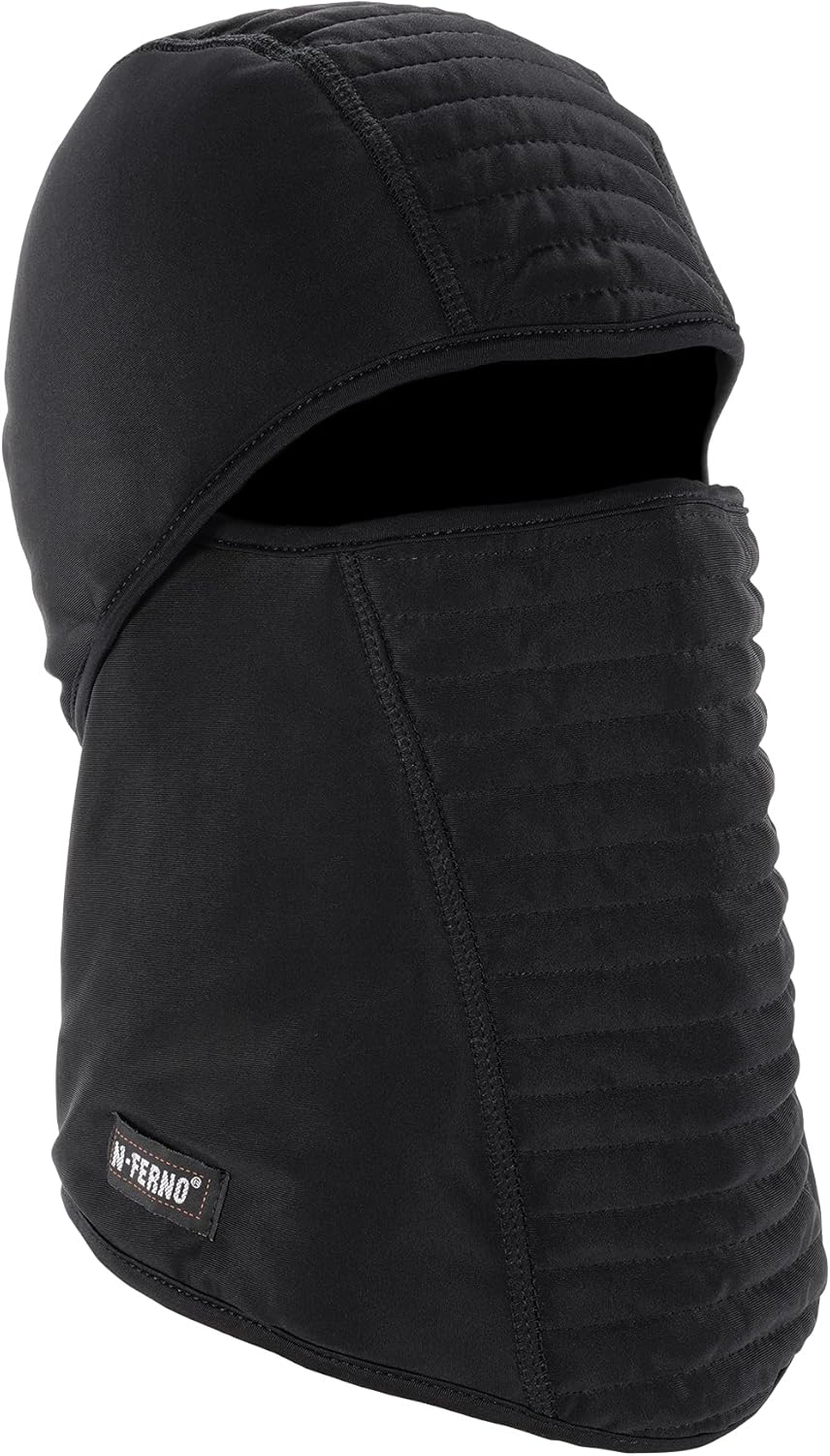 Ergodyne N-Ferno 6955 Insulated Balaclava Face Mask, 3-Layer, Black, One Size