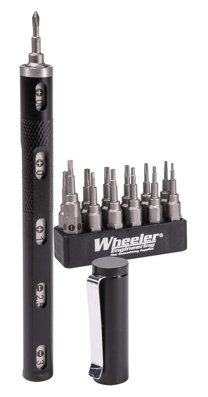 WHEELER Multi-Driver Tool Pen with Aluminum Handle for Gunsmithing and Firearm Maintenance