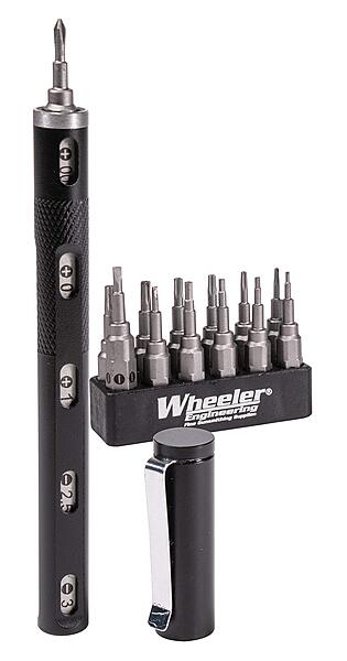 WHEELER Multi-Driver Tool Pen with Aluminum Handle for Gunsmithing and Firearm Maintenance