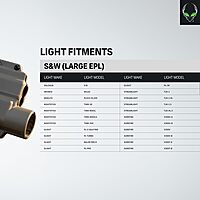 ALIEN GEAR Rapid Force Level 2 OWB Holster - Locking Belt Slide - Right Hand - Matte Black - Light & Optic Compatible