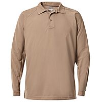 VERTX Mens Coldblack Long-Sleeve Tactical Polo Shirt