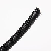 Panduit CLT50F-C20 Slit Wall Corrugated Loom Tubing, Black