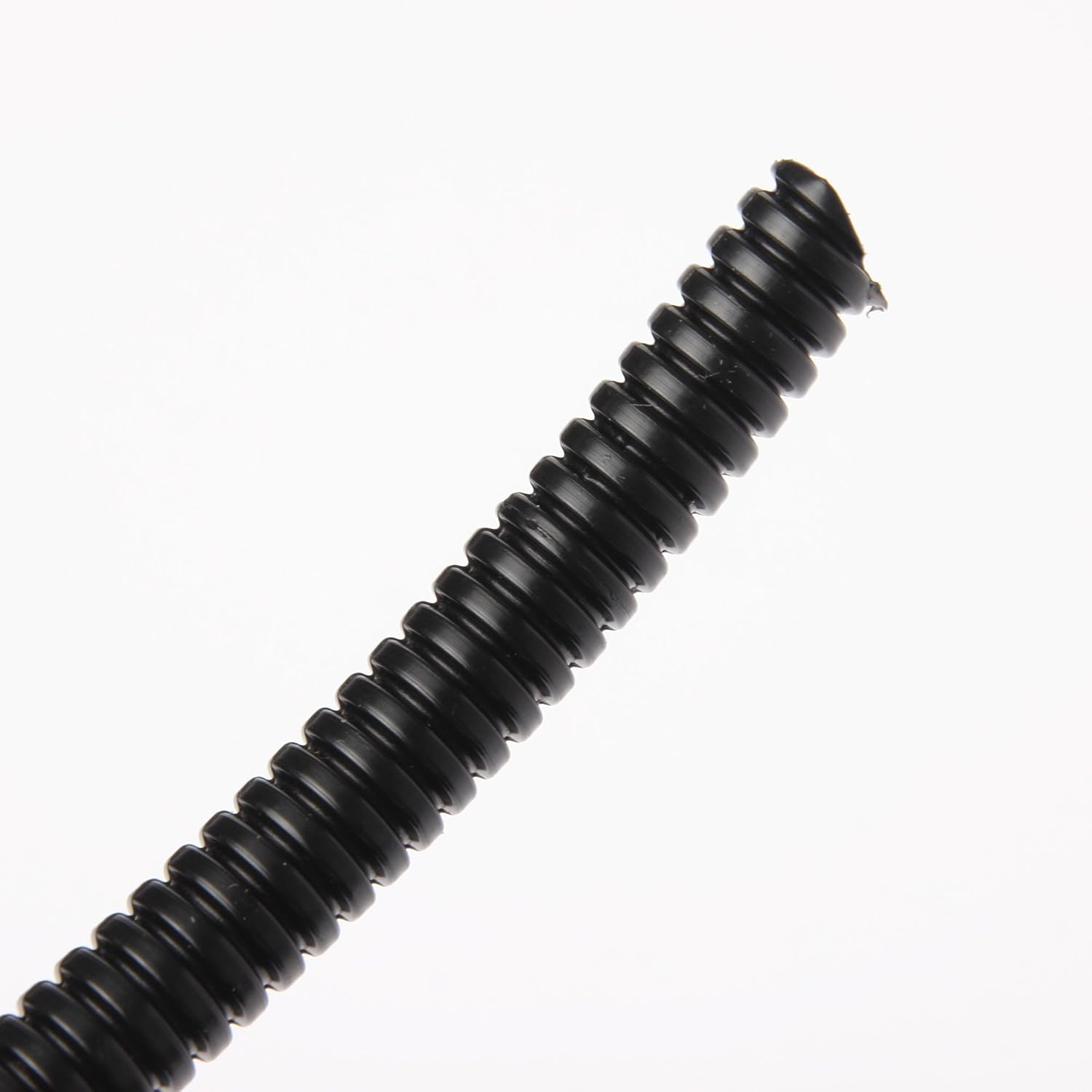 Panduit CLT50F-C20 Slit Wall Corrugated Loom Tubing, Black