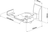 Speaker Wall Mount Adjustable without Tools Tilt+Swivel 25kg Speaker Wall Mount Adjustable without Tools Tilt+Swivel 25kg