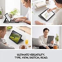 Logitech Folio Touch iPad Keyboard Case with Trackpad and Smart Connector for iPad Air 11-inch (M2 & M3), iPad Air (4th & 5th gen) – Graphite Graphite 4th & 5th gen TABLET KEYBOARD