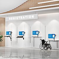 Mount-It! Counterbalance Steel Monitor and Laptop Arm for Wall and Pole Mounting