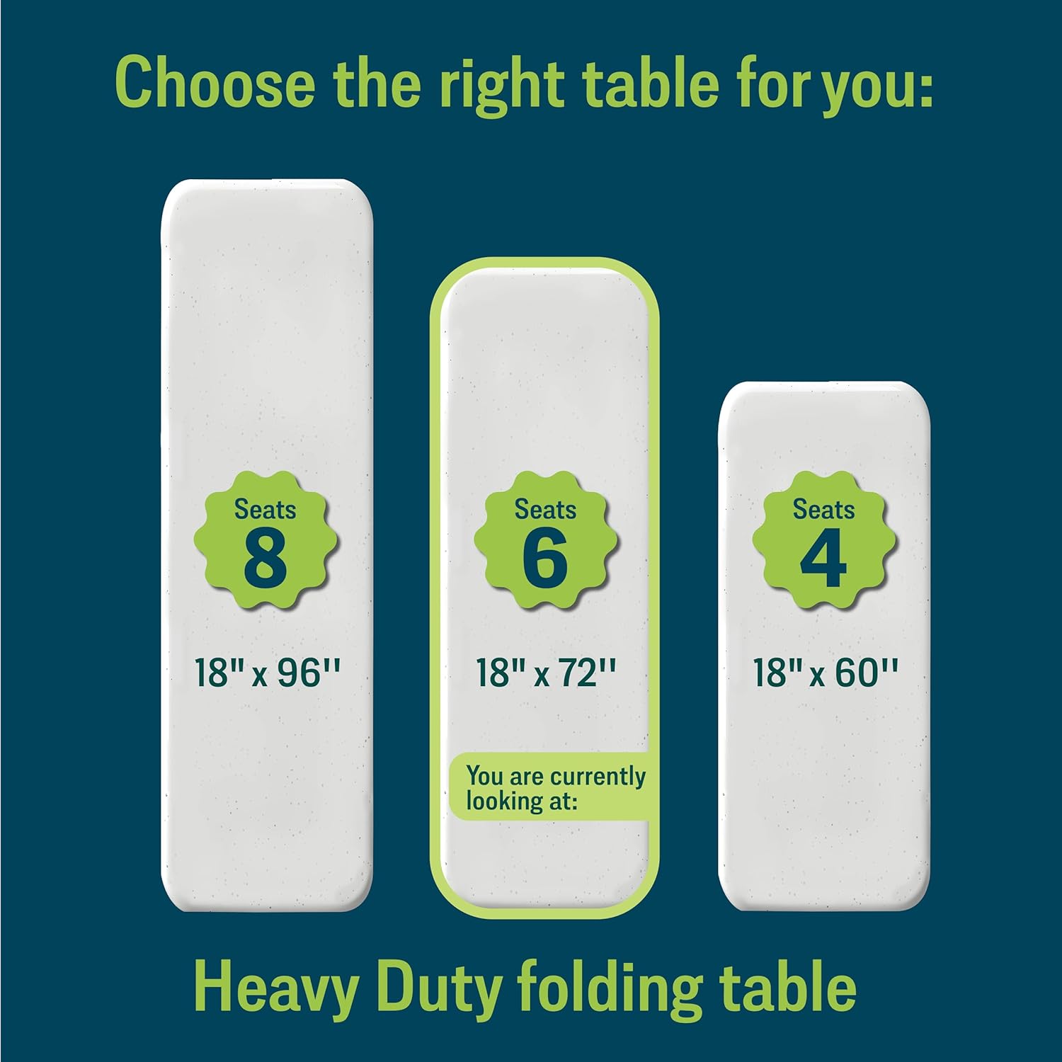 Seminar Folding Table by National Public Seating – Portable Heavy-Duty Foldable Table for Indoor/Outdoor Use