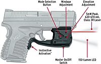 Crimson Trace Laserguard Pro Laser Sight and Tactical Light for Springfield Armory XD-S Pistols