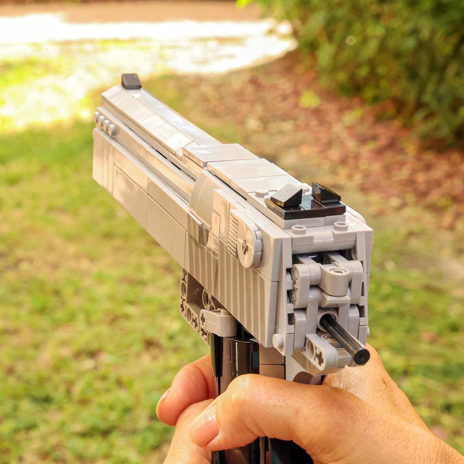 Caliber Gourmet Mechanical Model Kit - Automatic Toy Handgun, 528 pcs 3D Building Blocks