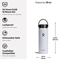 Hydro Flask Wide Mouth Insulated Water Bottle with Flex Cap
