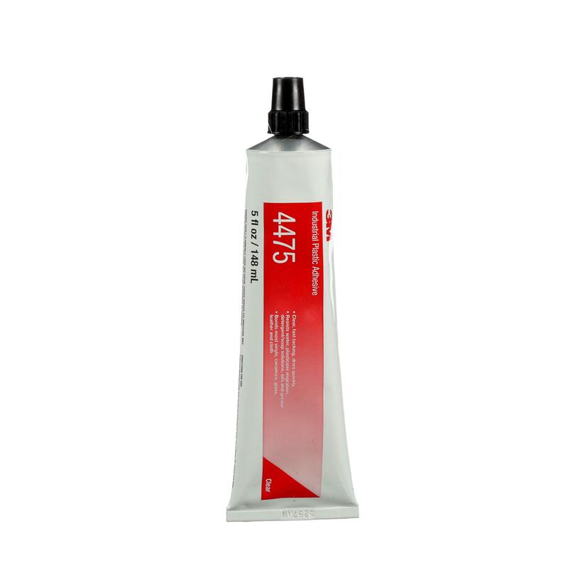 3M Industrial Plastic Adhesive 4475, Clear, 5 Oz Tube