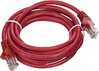 Belkin Cat 5e RJ45 Patch Cable - 7 ft - Red (A3L791B07-RED-S)