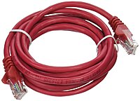 Belkin Cat 5e RJ45 Patch Cable - 7 ft - Red (A3L791B07-RED-S)