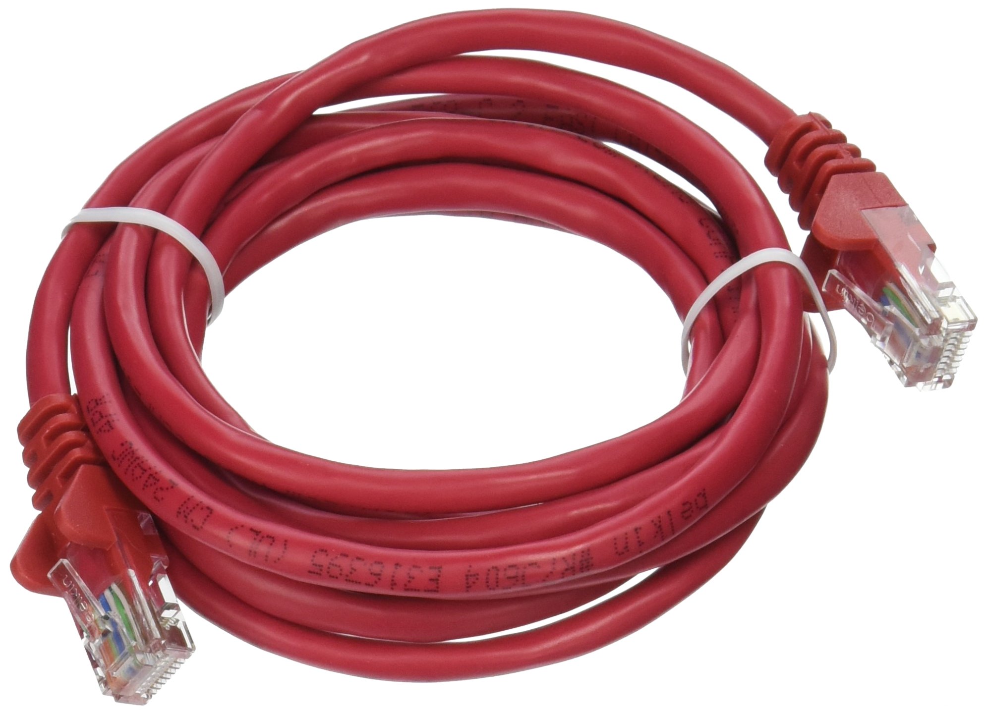 Belkin Cat 5e RJ45 Patch Cable - 7 ft - Red (A3L791B07-RED-S)