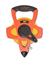 Crescent Lufkin 1/2" x 150' Hi-Viz Orange Engineer's Fiberglass Tape Measure - FE150D 45.7 m