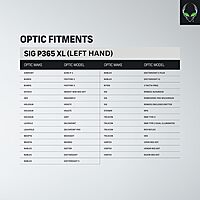 ALIEN GEAR Rapid Force Level 2 OWB Holster – Locking Belt Slide – Left Hand – Optic Compatible