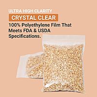 AVIDITI Clear Poly Bag Mailers 4"L x 6"W, Small 1000-Pack Bulk | Plastic Resealable Zipper Polybags for Small Business