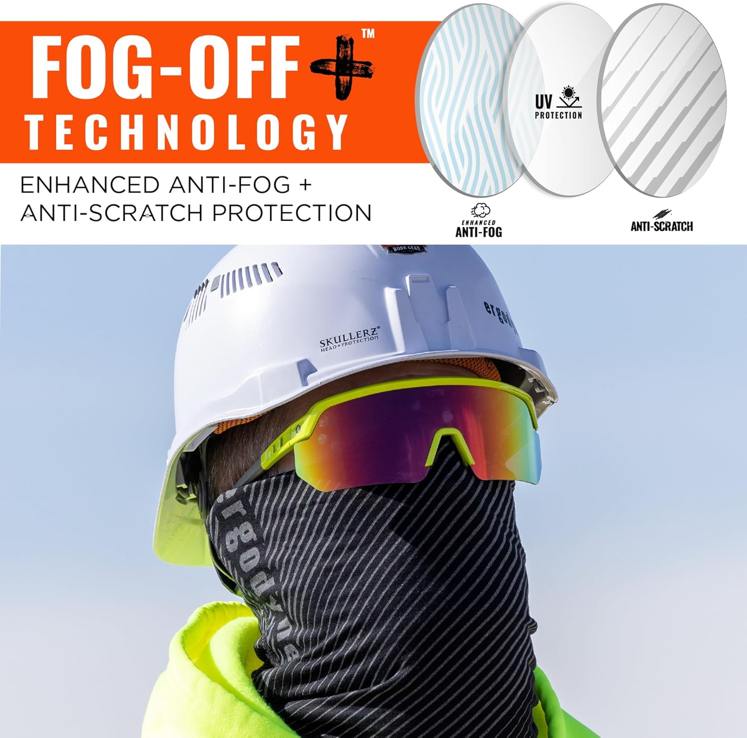 Ergodyne Skullerz AEGIR Polarized Fog-Off+ Safety Glasses
