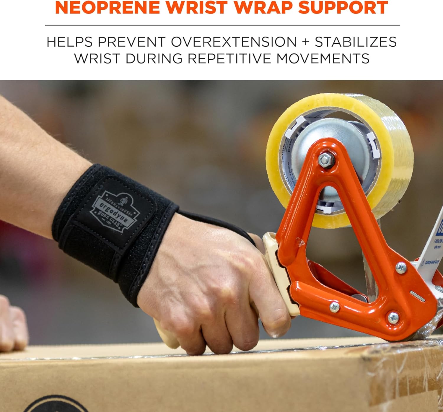 Ergodyne ProFlex 425 Neoprene Wrist Wrap Support with Thumb Loop, Ambidextrous Design