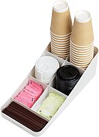 MIND READER 7-Compartment Countertop Condiment Organizer