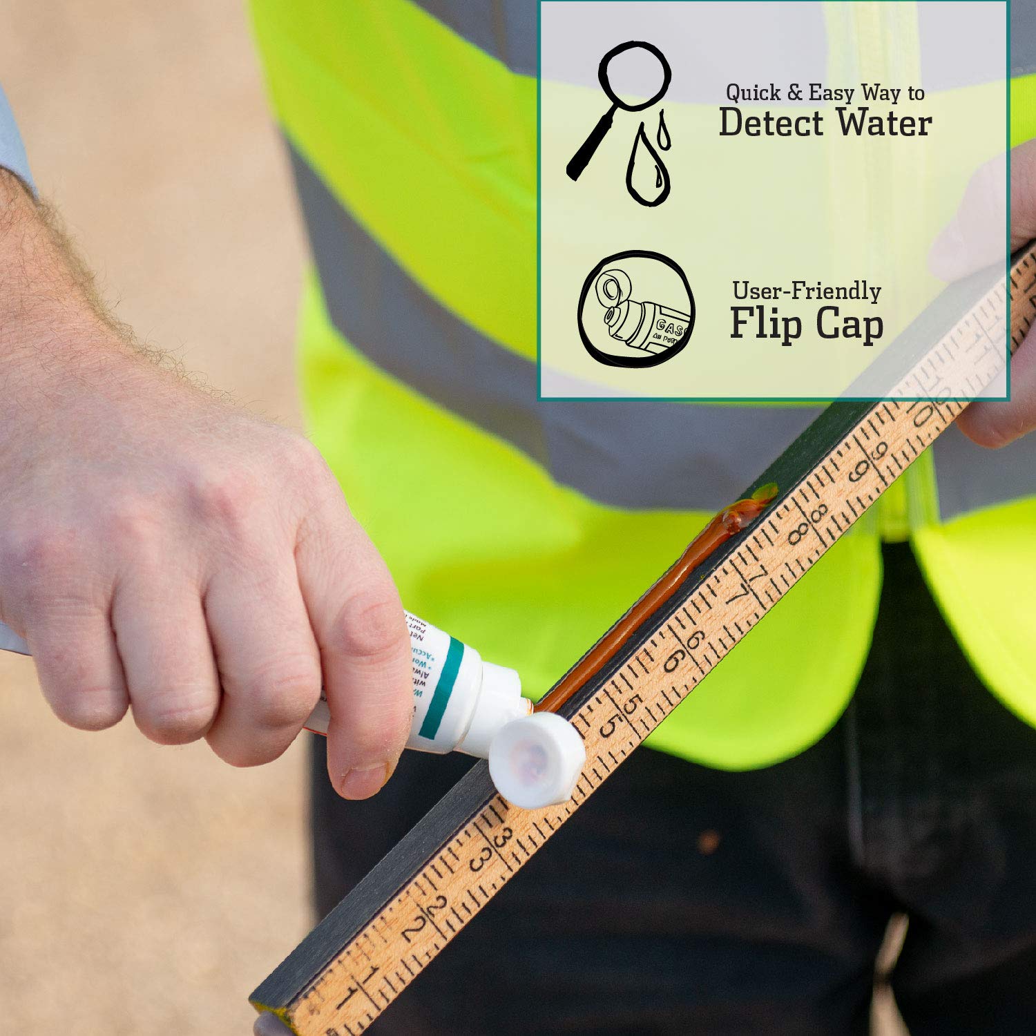 Gasoila All-Purpose Water Finding Paste, Rapid Water Detection for Fuel Storage, Detects Water in Gasoline, Diesel, Kerosene