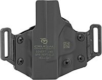 Crucial Concealment Covert OWB Kydex Holster, Right Hand, Black