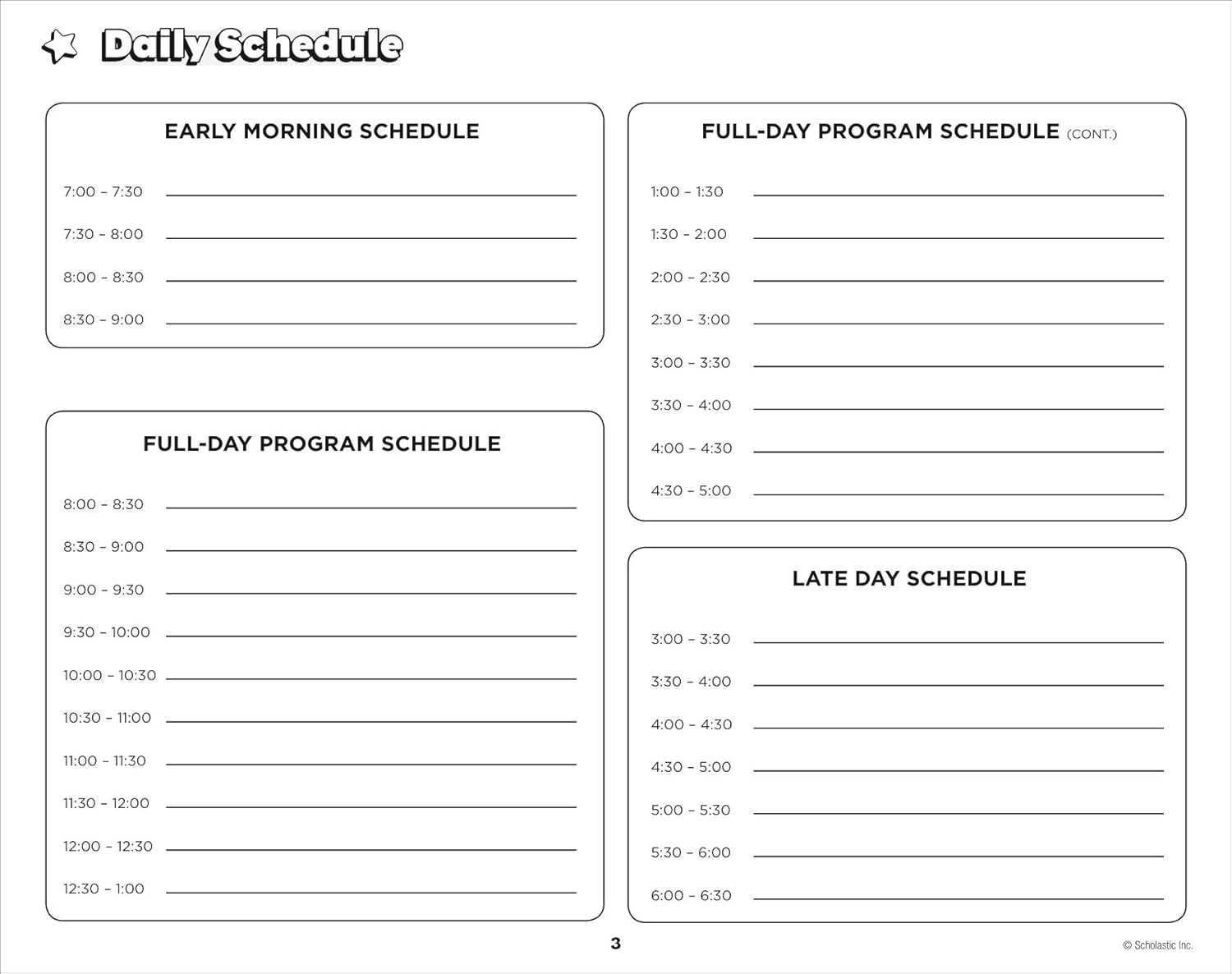 Scholastic Daily Plan Book For Preschool, 2nd Edition, 12in x 9 1/2in, Pink