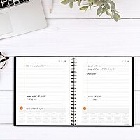 AT-A-GLANCE Planning Notebook, 8-1/2" x 11", Large, Undated with Reference Calendars, Plan. Write. Remember., Black (7062090525) 2025 Old Edition