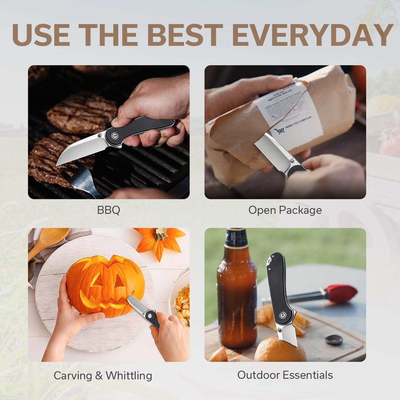 CIVIVI Elementum Folding Knife - Wharncliffe