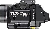 Streamlight 69469 TLR-8 HL-X sub USB 1000-Lumen Weapon Rail-Mounted Rechargeable Tactical Flashlight with Integrated Red