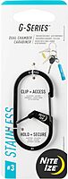 Nite Ize G-Series Dual Chamber Stainless Steel Carabiner