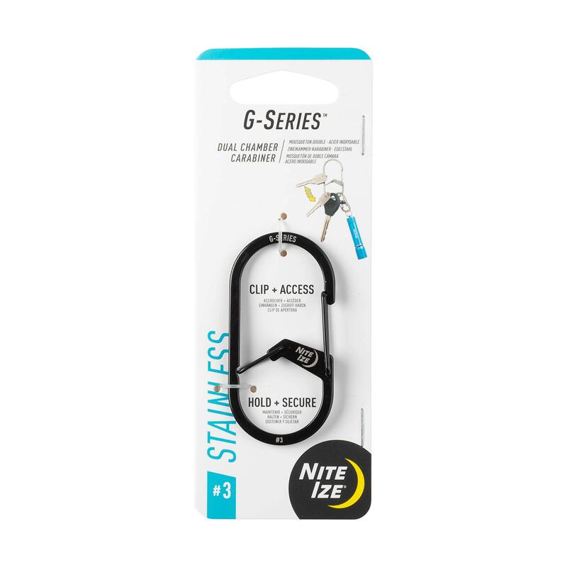 Nite Ize G-Series Dual Chamber Stainless Steel Carabiner