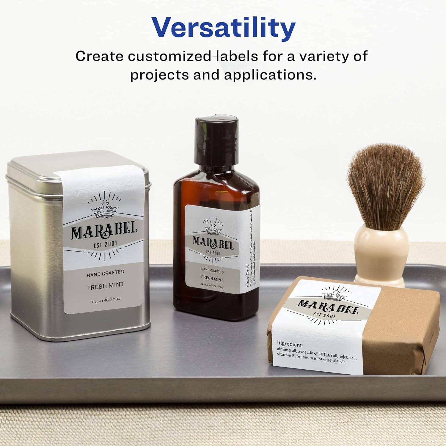 Avery Glossy White Rectangle Labels, Sure Feed Technology, 2-1/3" x 3-3/8", Print-to-The-Edge, Permanent Adhesive