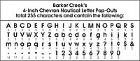 Barker Creek Letter Pop-Outs Chevron Die-Cut Cardstock