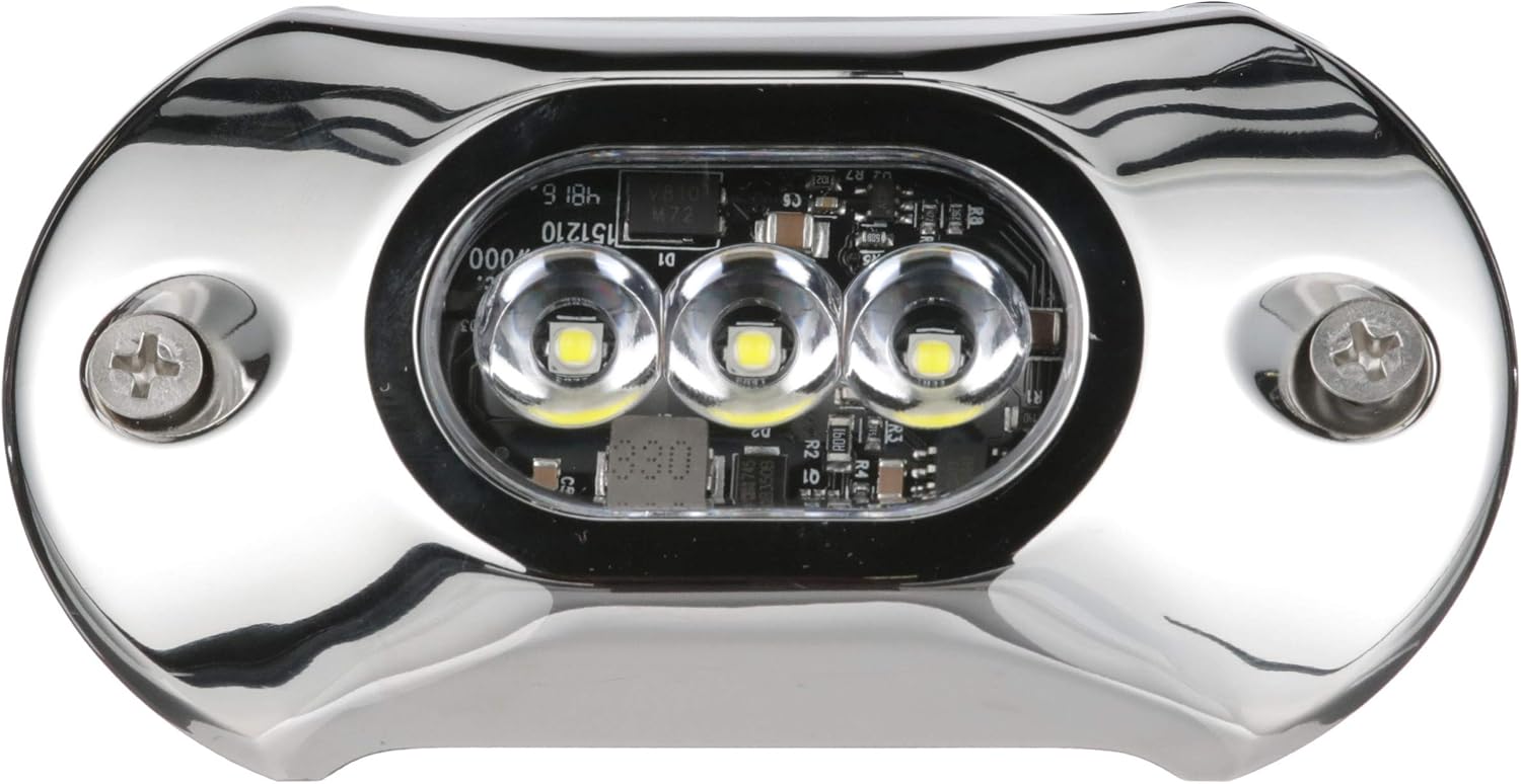 Attwood 65UW03W-7 Light Armor LED Underwater Light, Stainless Steel Bezel White Light