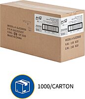 Genuine Joe Medium Weight Plastic Fork, White, 1000 Count