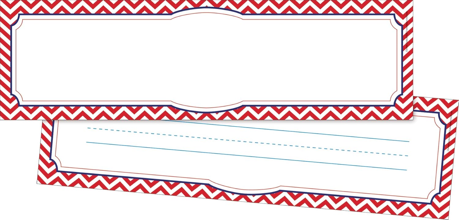 BARKER CREEK Double-Sided Desk Nameplates & Bulletin Board Signs, Chevron