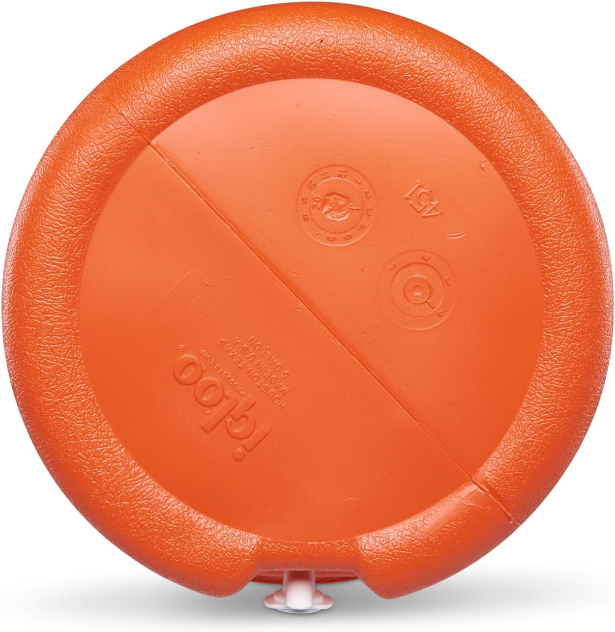 Igloo 5 Gallon Portable Sports Cooler Water Beverage Dispenser with Flat Seat Lid, Insulated Beverage Dispenser, Orange/White