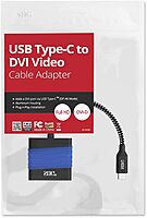 SIIG USB Type C to DVI Adapter - Thunderbolt 3 DisplayPort Alternate Mode Compatible for MacBook Pro, Google Chromebook Pixel, and More (CB-TC0711-S1)