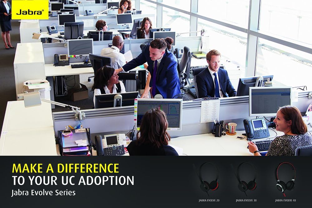 Jabra Evolve 30 II Wired On-Ear Headset - Unified Communications