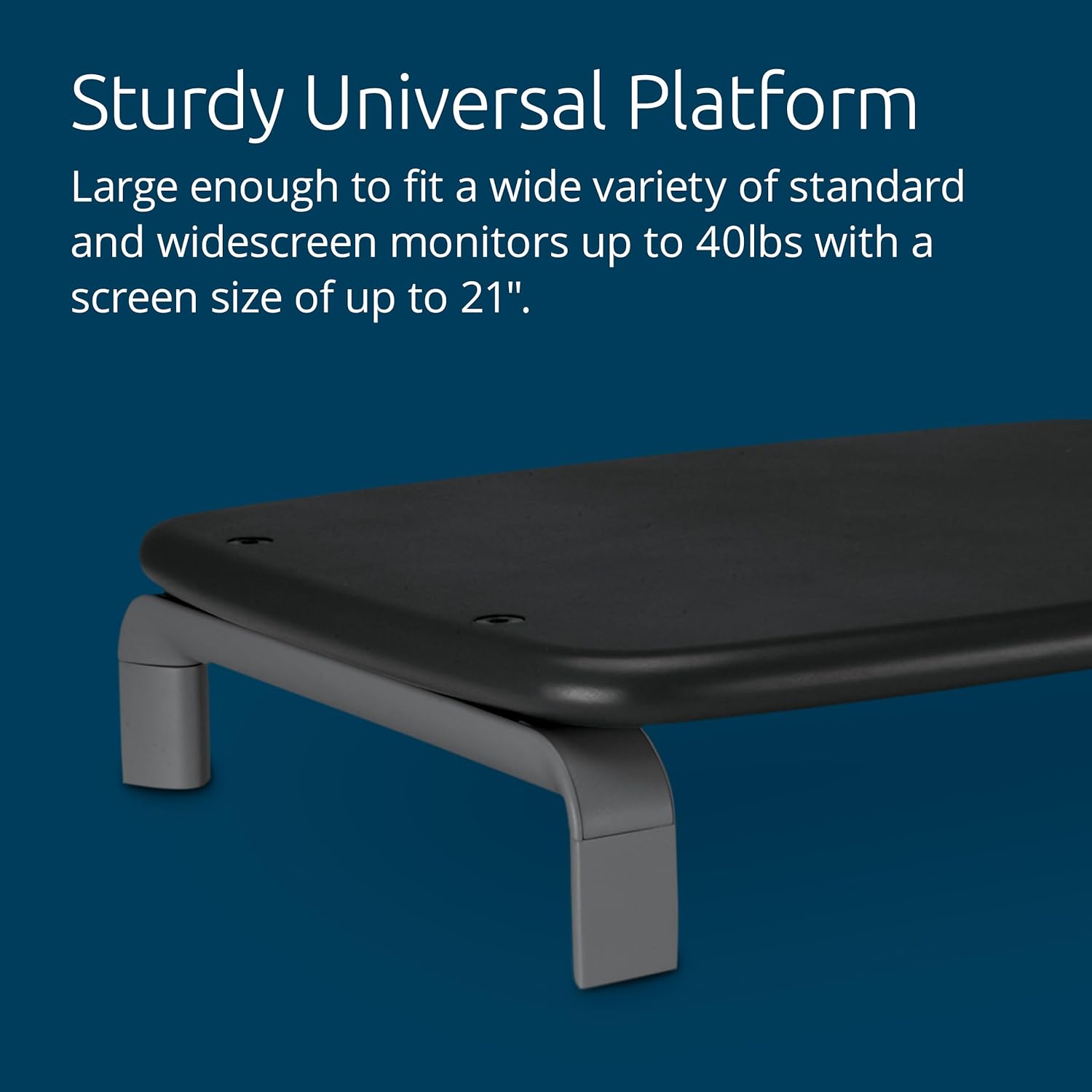 KENSINGTON SmartFit Low-Profile Monitor Stand for up to 21" Screens