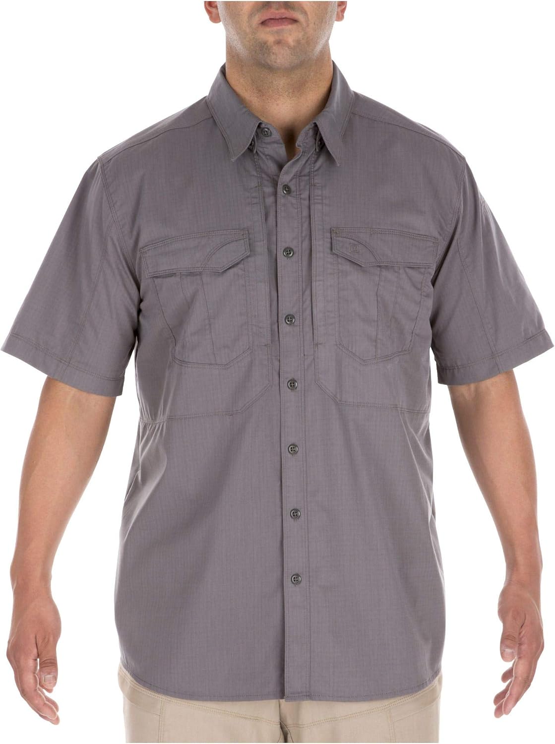 5.11 Tactical Mens Stryke Button Down Short Sleeve Shirt with Pockets
