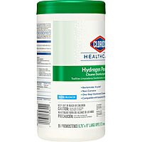 Clorox Healthcare Hydrogen Peroxide Cleaner Disinfectant Wipes, 6.75" x 9", 95 Count (Package May Vary) 95 Count (Pack of 1)