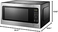 Black+Decker EM262AMY-PHB 2.2 Cu. Ft. Microwave with Sensor Cooking, Stainless Steel