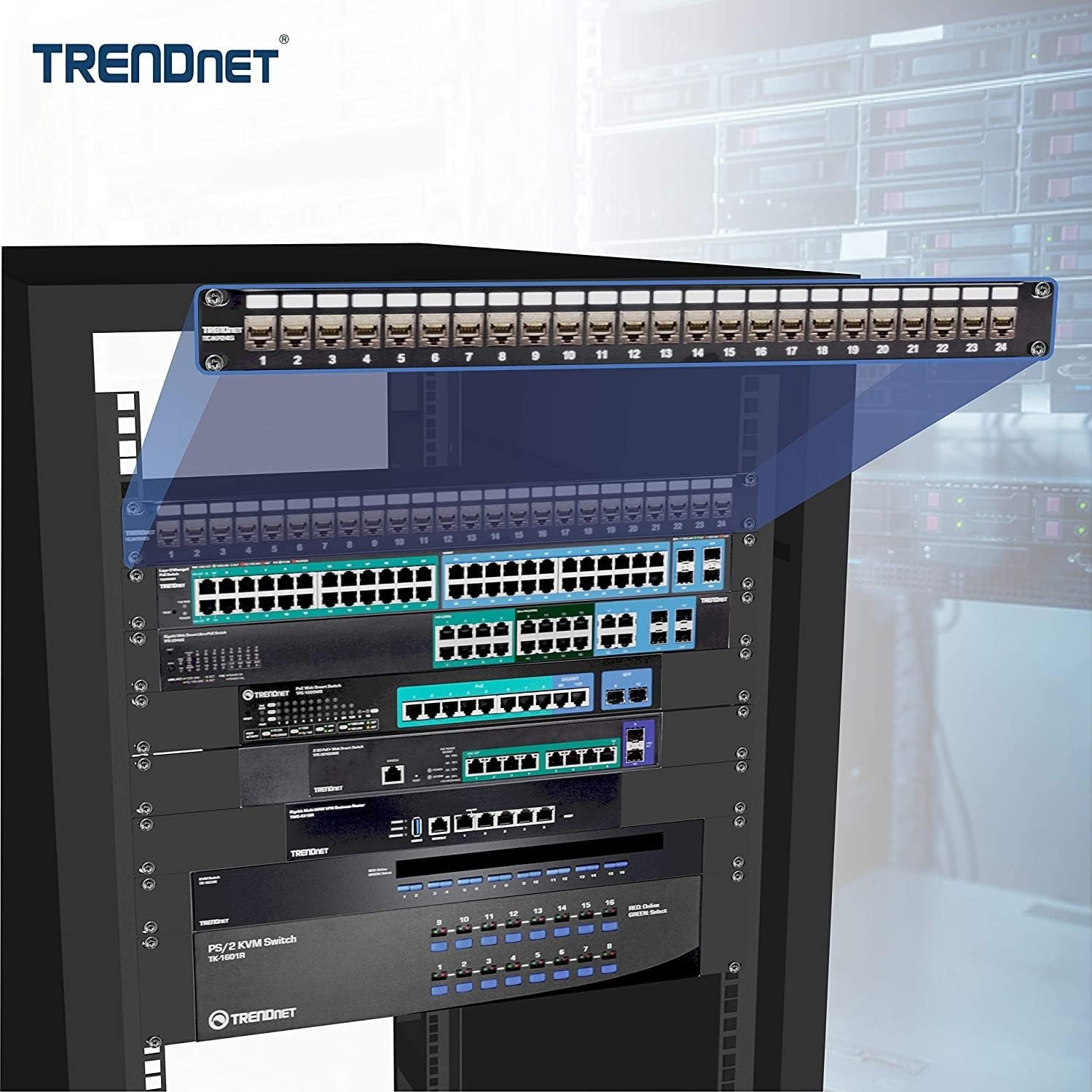 StarTech.com 2-Post 19" Open-Frame Wall Mount Network Rack with Adjustable Depth