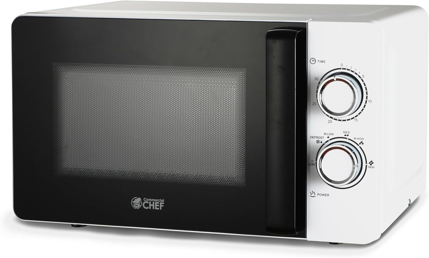Commercial CHEF Small Microwave 0.7 Cu. Ft. Countertop Microwave with Mechanical Control