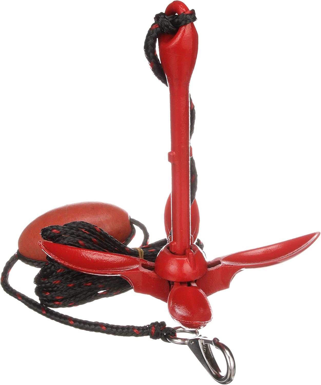 attwood 11969-4 Grapnel Anchor System, 3.5-Pound Anchor, 25 Feet of Rope, Marker Buoy, Snap Hook, Nylon Storage Case