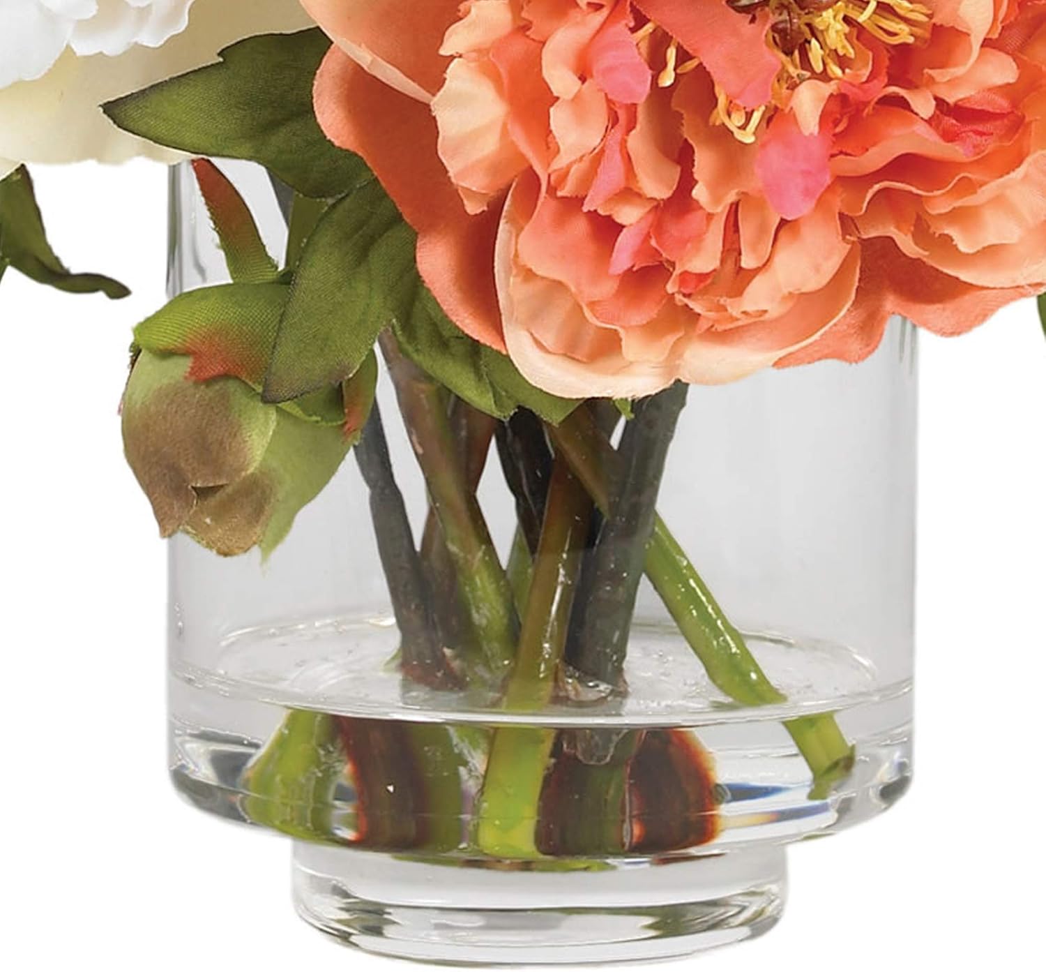 Nearly Natural 4689 Mini Peony Silk Arrangement, Assorted 10 x 10 x 10 Arrangement