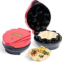 TACO TUESDAY Deluxe Electric Quesadilla & Tortilla Bowl Maker
